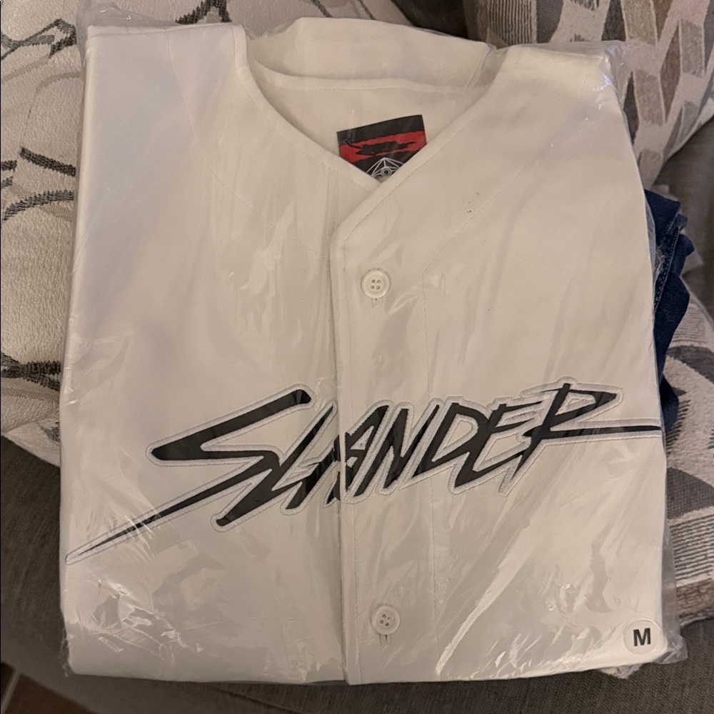 Islander White Button-Up Jersey